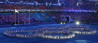 [소치 올림픽 폐막식]개막식 옥에 티 미완성 오륜 폐막식서 완성 갈채