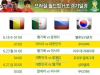 [한국 월드컵 경기일정]18일 오전 7시 러시아와 첫 경기… 새벽시간 경기 몰려