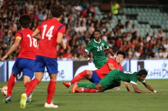 아시안컵 전초전 한국 사우디 축구 평가전, 전반전 0대 0… 손흥민 '골대 불운'