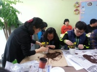 인천시 옥련2동 주민자치위 장애우 원예치료