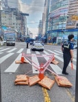 인천 검단사거리에서 싱크홀… 서구 조사 나서