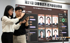 [포토] 대선 D-40, 분주한 중앙선거관리위원회 상황실