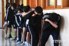 [화보] 용인 한빛중 화재상황 훈련