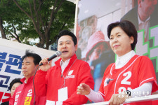 경기 동부에서 서부로…분주하게 표심 훑은 국민의힘 양향자