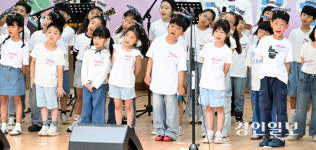 [포토] 하원초등학교 등굣길 음악회