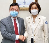 고도일 서울시병원회장, 은평성모병원 방문