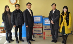 보덕메디팜, 소아마비환우들에 의약품 전달