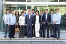 경인식약청장, 대한약품공업 반월공장 방문