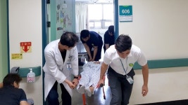 부산 영도병원, 민방위의 날 화재대피훈련 실시