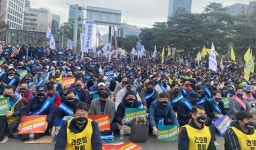 [포토] 의사당대로 메운 보건의료계 간호법 철회 한목소리