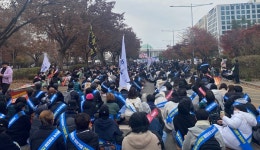 [포토] 의사당대로 메운 보건의료계 간호법 철회 한목소리