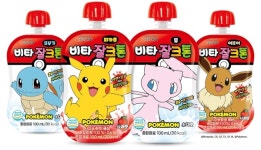 조아제약, 포켓몬스터 어린이 음료 비타 잘크톤 4종 선보여