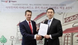 더착한커피, 미세스히긴스 마스터라이센스 체결
