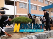 고영진 교육감, 신설 진주 초전초교 방문