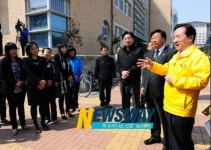 강운태 시장하백초교 신속한 통학로 확보해야