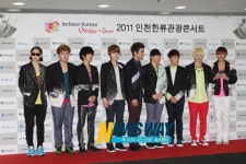 [NW포토] 인천한류관광콘서트 슈퍼주니어, 우리는 슈퍼주니어~ 에요~
