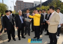 강운태 시장, 마지초교 통학로 개설비 지원 지시