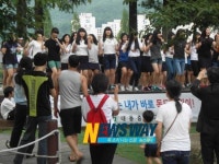 내동중 독도 플래시몹 지역사회에 독도 관심 불러