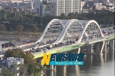 [NW포토] ㄷ자 양화대교 2년 8개월 만에 직선 개통