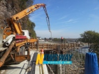 의령 지방도 1040호선 만천도로 수해 복구 공사에 한창