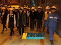 하동중학교 학생동아리 광양제철소 생산 현장 시찰