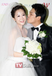 [TD포토] '결혼' 박성현-이수진 '행복하게 오래 살게요'