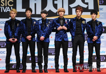 [TD포토] 'MBC 가요대제전' 비스트, '멋진 여섯 남자'