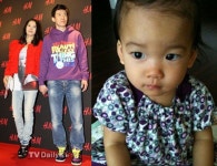 션 막내딸 하엘 공개, 까맣고 큰 눈+앙다문 입술 너무 귀여워