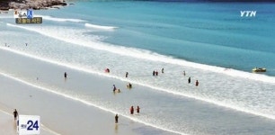 신흥해수욕장, 이국적 풍경으로 새로운 관광명소로 각광