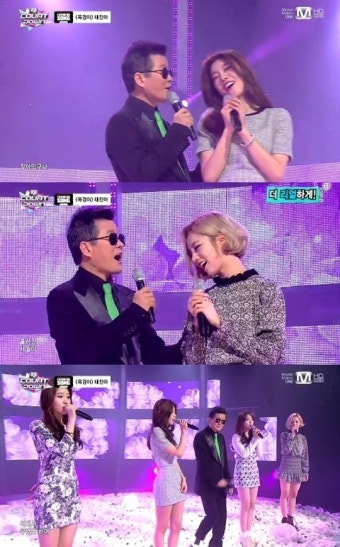 '엠카' 걸스데이·태진아 '옥경이' 세대 초월한 완벽 콜라보레이션