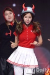[TD포토] 크레용팝 엘린 머리에 뿔 달린 헬멧