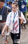 [TD포토] 손연재 가슴에 빛나는 태극기 달고