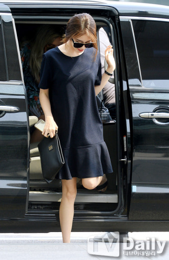 [TD포토] 티아라 지연, '시선 싹쓸이하는 우아한 하차'