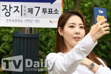 [TD포토] 신수지 투표 인증해요~ (지방선거)