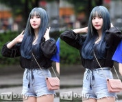 은하 블루헤어 파격변신, ‘만찢 그룹’ 여자친구다운 행보