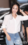 [TD포토] 김민정 '한번 보면 시선 뗄 수 없는 미모~'(미스터 션샤인 종방연)