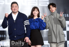 [TD포토] 마동석-김새론-이상엽 동네사람들주역들