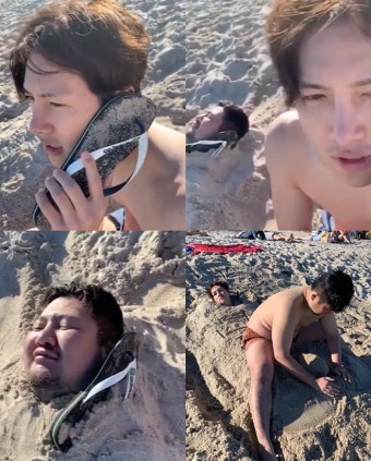 '흡연 논란' 지창욱, 장난스러운 근황 공개 [TD#]