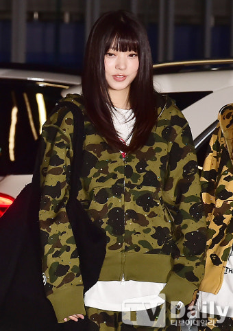 [TD포토] 뉴진스 해린 '해외 공연 참석차 출국'