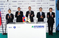 현대重, 러시아 고압차단기 공장 기공