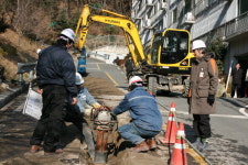 상이군경 거주지역 용사촌에 도시가스공급