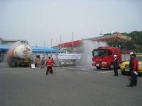 다량의 가스 누출!!! 비상대응훈련 실시