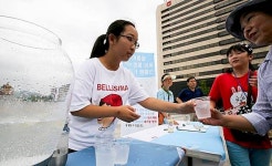 [에너지경제 포토] 먹는 샘물 대신 수돗물 마셔요