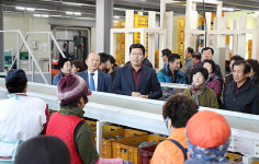 공재광 평택시장, 평택과수농협 농산물산지유통센터 방문
