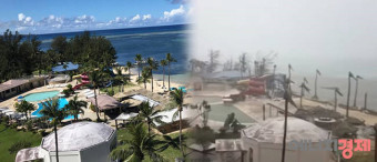 사이판, 슈퍼 태풍 '위투'에 초토화...관광객 1천명 고립, 괌 노선까지 일부 결항