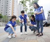 삼성디스플레이, 아산시 보행시설 실태 점검 봉사활동