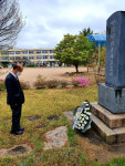 경북북부보훈지청장,  4·19혁명 제60주년을 맞아 ‘ 故안경식 열사’ 순국추모비 참배