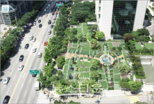 서울 도심 대형건물 전면, 문화휴식 공간으로 탈바꿈