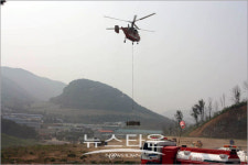 양산산림항공관리소 김해 무척산 등산로 정비 화물공수