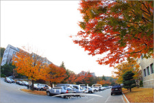 가을단풍으로 물든 호서대학교